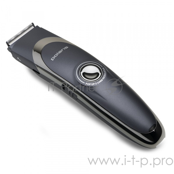 Машинка для стрижки Polaris PHC-0602(акк/сеть ,сталь,)антрацит