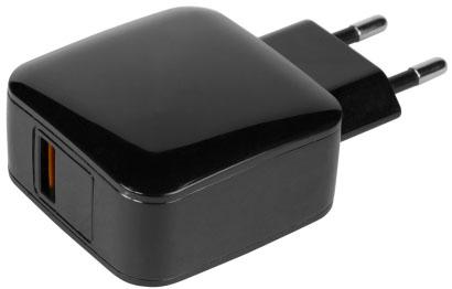 Универсальное зарядное устройство Jet.A UC-Z22 с поддержкой быстрой зарядки USB-порт, до 3.0А чёрный