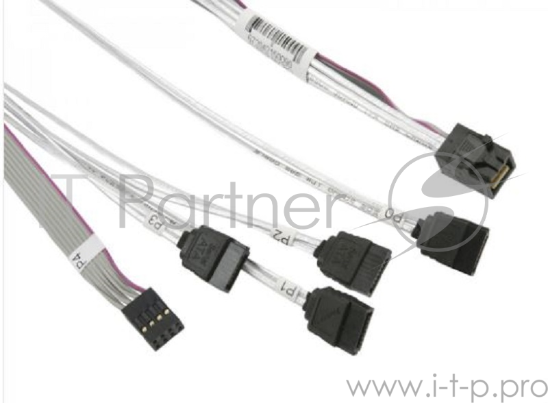 Опция к серверу Кабель SuperMicro CBL-SAST-0591 cross-over mini SAS HD-4xSATA