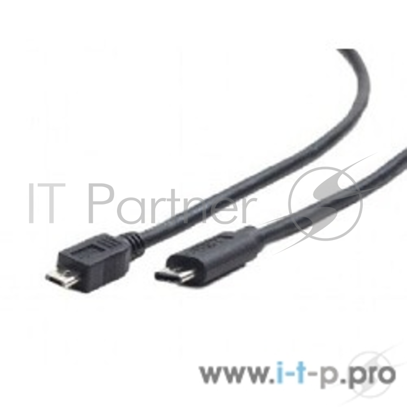Кабель Cablexpert CCP-USB2-mBMCM-10 Кабель USB2.0 microBM/USB3.1TypeC, 3м,