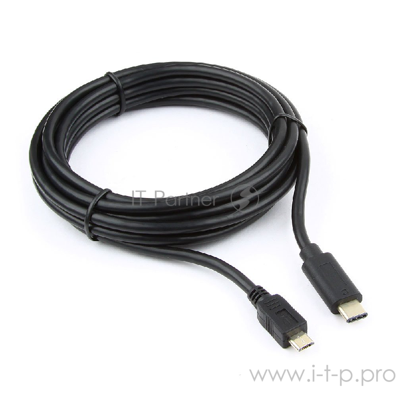 Кабель Cablexpert CCP-USB2-mBMCM-10 Кабель USB2.0 microBM/USB3.1TypeC, 3м,
