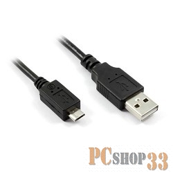 Кабель Greenconnect Кабель интерфейсный USB 2.0 3m GCR-UA2MCB1-BB2S-3.0m Premium AM / microB 5pin, 28/28 AWG, двойное экранирование, антифриз, черный