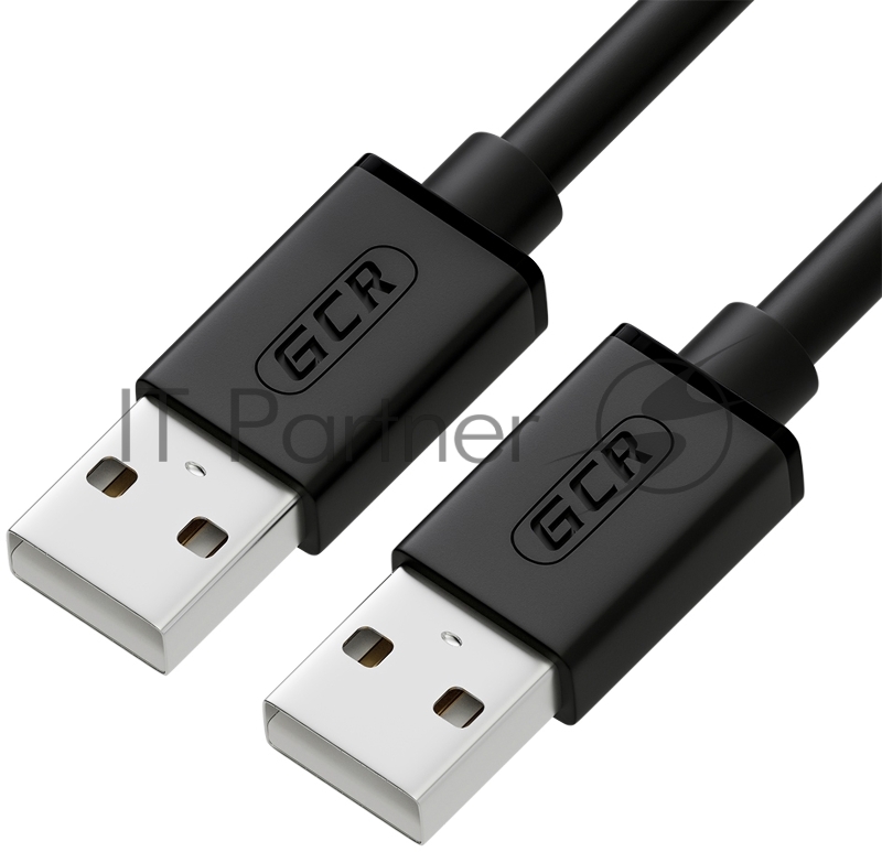 Кабель Greenconnect Кабель интерфейсный USB 2.0 1m GCR-UM2M-BB2S-1.0m AM / AM, AWG 28/28 Premium, двойное экранирование, антифриз, черный