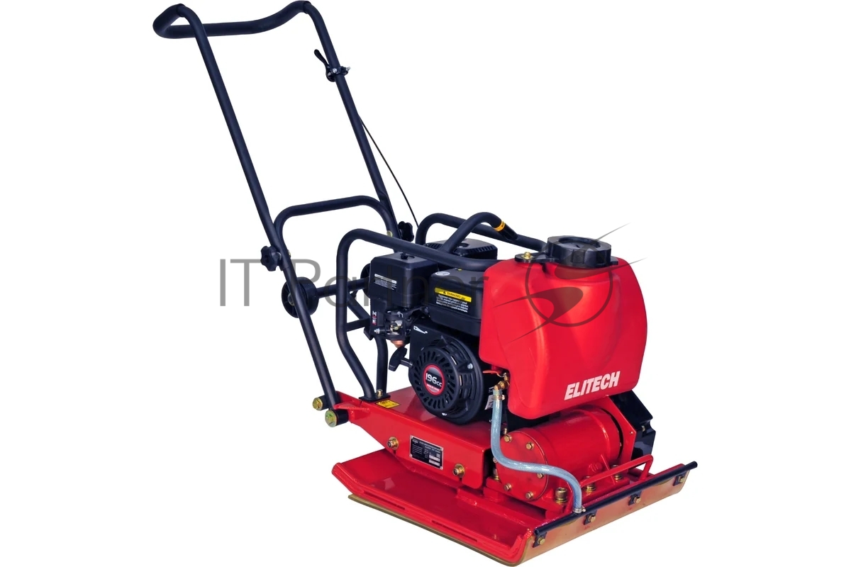 Виброплита ELITECH ПВТ 120БВЛ 6.5лс 632х500мм 16кН 40см 12м/мин 305м2/ч 120кг вода коврик колеса