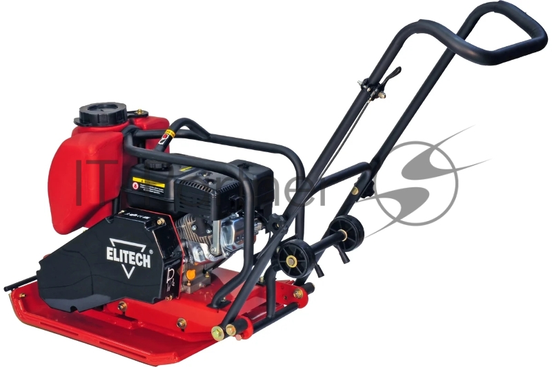 Виброплита ELITECH ПВТ 120БВЛ 6.5лс 632х500мм 16кН 40см 12м/мин 305м2/ч 120кг вода коврик колеса