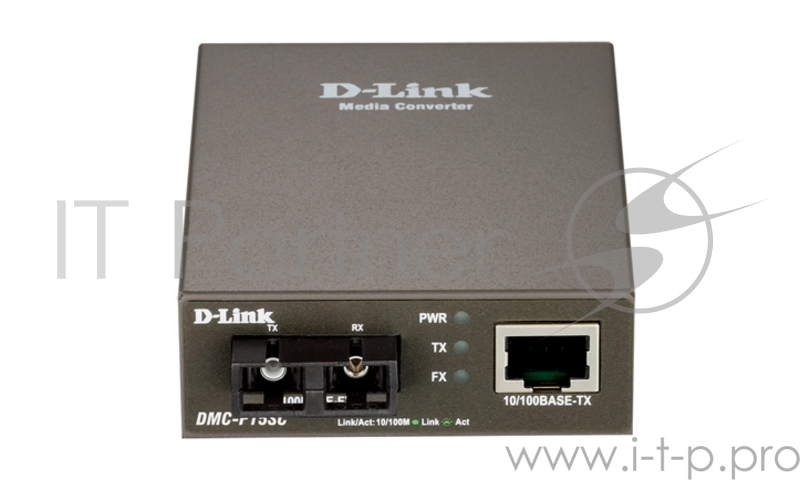 Сетевое оборудование D-Link DMC-F15SC/A1A Медиаконвертер из 100BASE-TX по витой паре в 100BASE-FX по одномодовому волокну (15 км, SC)