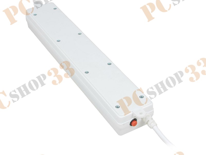 Сетевой фильтр на 5 розеток Power Cube, белый (1.9м)