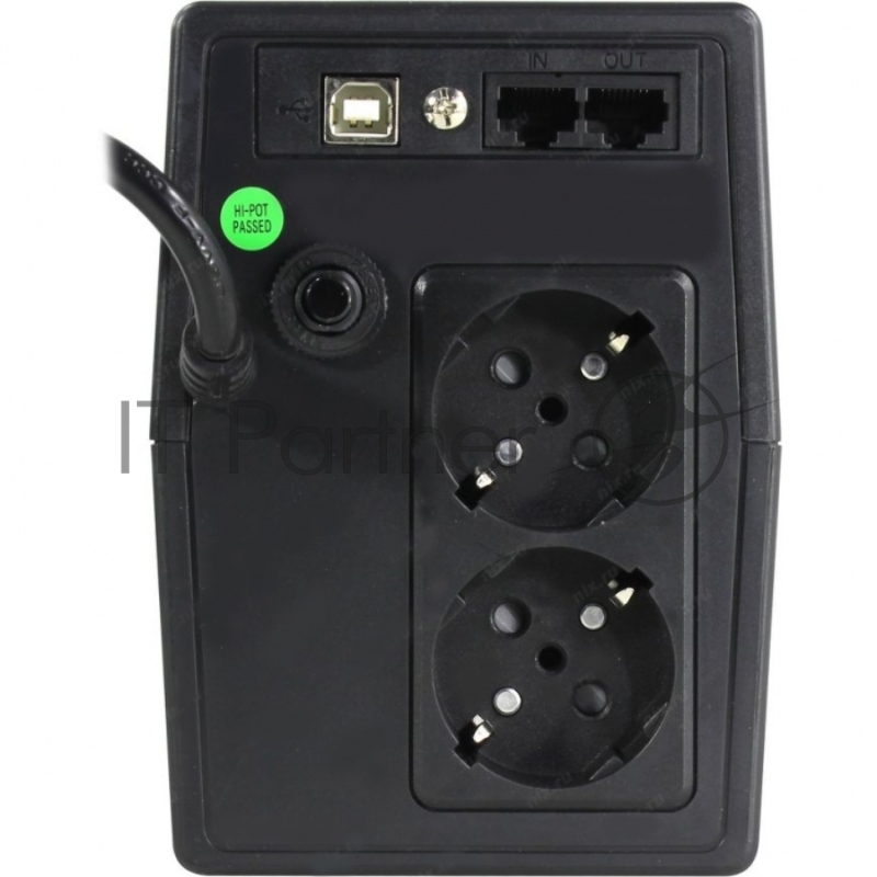 UPS Qdion (FSP) QDV 650, 600VA/360W, 220V/50Hz, w/12v7ah*1, w/Germany input power cord, w/SCHUKO*2 outlets (only), w/RJ45 port, USB port, LED {4}