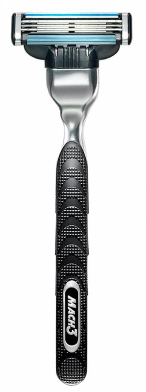 Бритвенный станок Gillette Mach3 мужской лезвий:3 (в комплекте:1шт) хром/черный