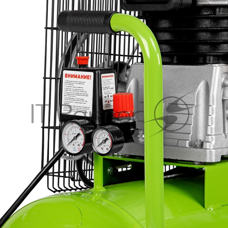 СИБРТЕХ Компрессор воздушный КР-2200/100, 2,2 кВт, 350 л/мин, 100 л, 58042