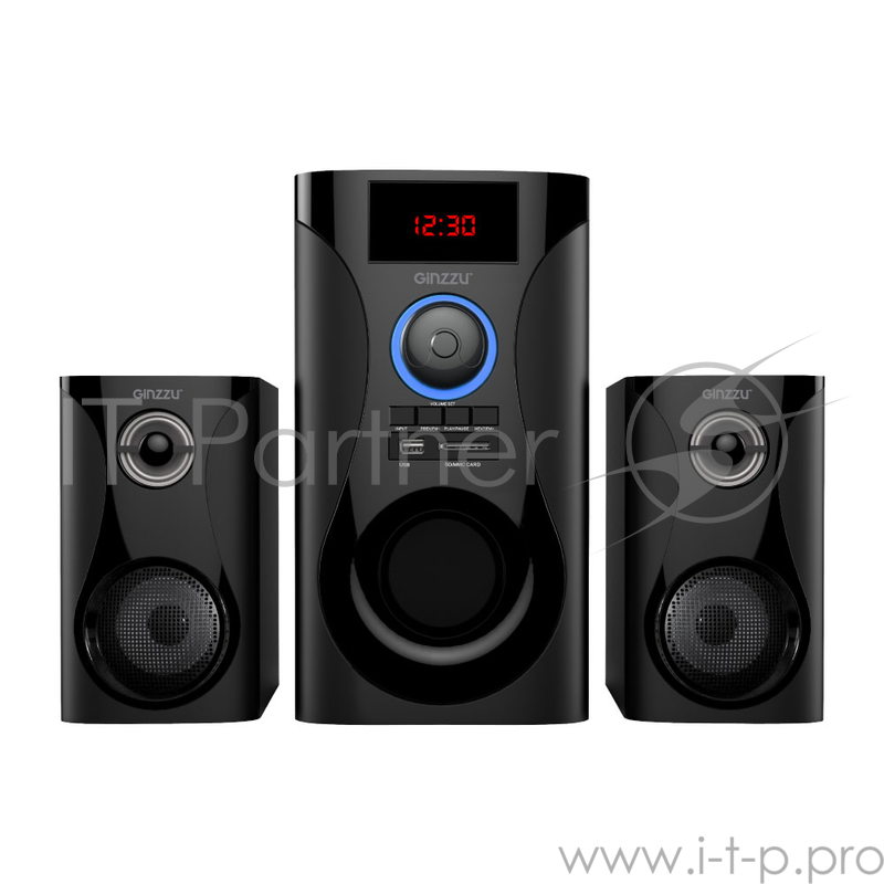 Ginzzu GM-425, Акустическая система 2.1, 60W/BT/USB/SD/FM/ДУ