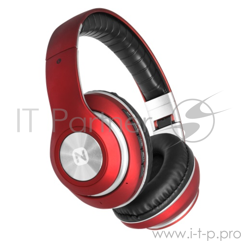 Беспроводная стереогарнитура Nobby Expert L-950, NBE-BH-42-74, BT 4.2, пластик, красный бархат Беспроводные, проводные / Накладные с микрофоном / Крас