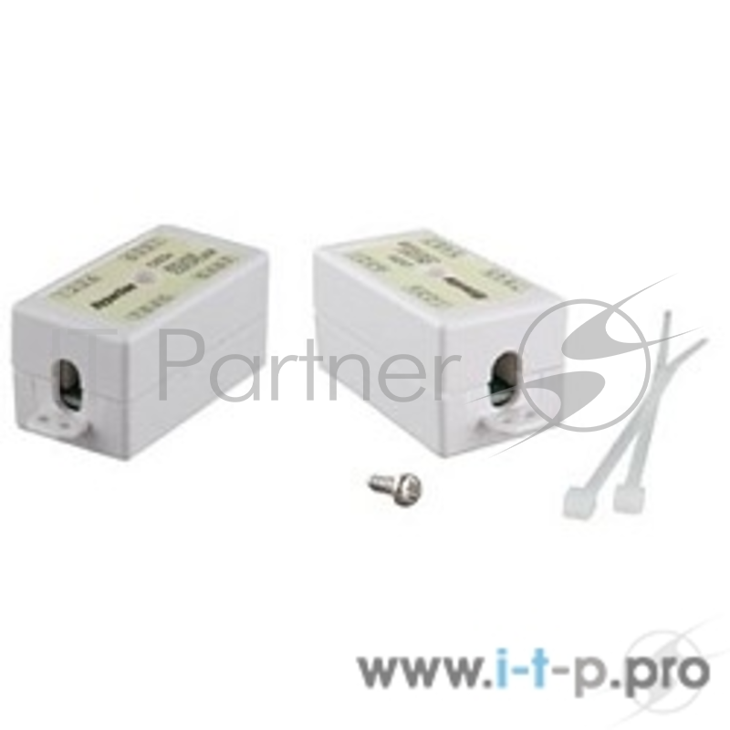 Монтажное оборудование Hyperline CA-IDC-C5e-WH Проходной адаптер (coupler), Dual IDC (110&Krone), категория 5e, 4 пары