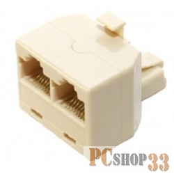 Монтажное оборудование 5bites LY-US024 Адаптер проходной RJ-45 8P8C M/2F