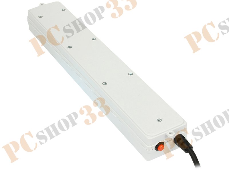 Сетевой фильтр на 5 розеток Power Cube, серый (5.0м)