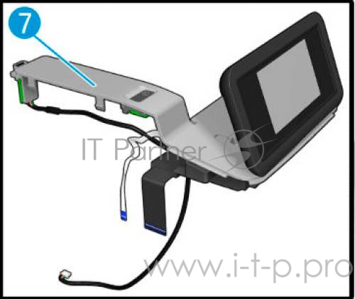 Панель управления (дисплей) в сборе HP DJ T830 MFP (F9A30-67043)