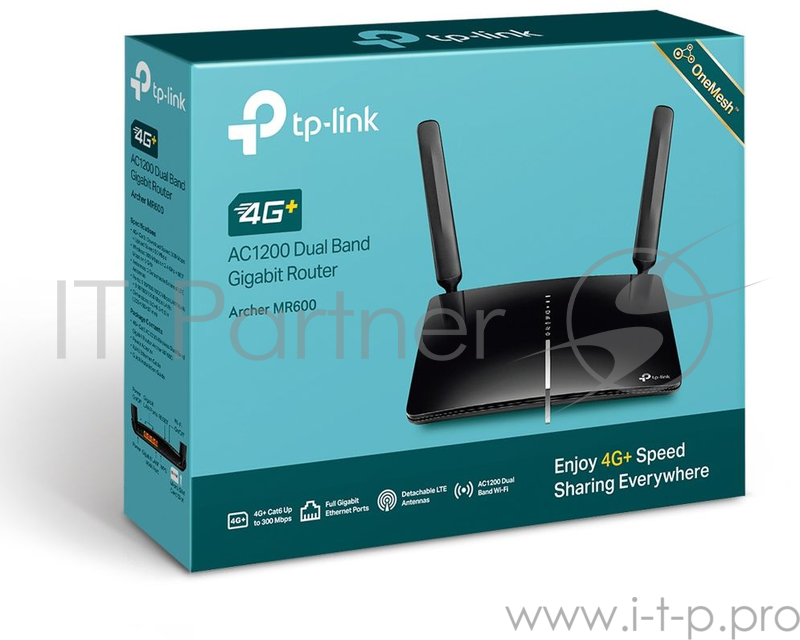 TP-Link Archer MR600 AC1200 Двухдиапазонный гигабитный 4G+ Cat6 Wi-Fi роутер