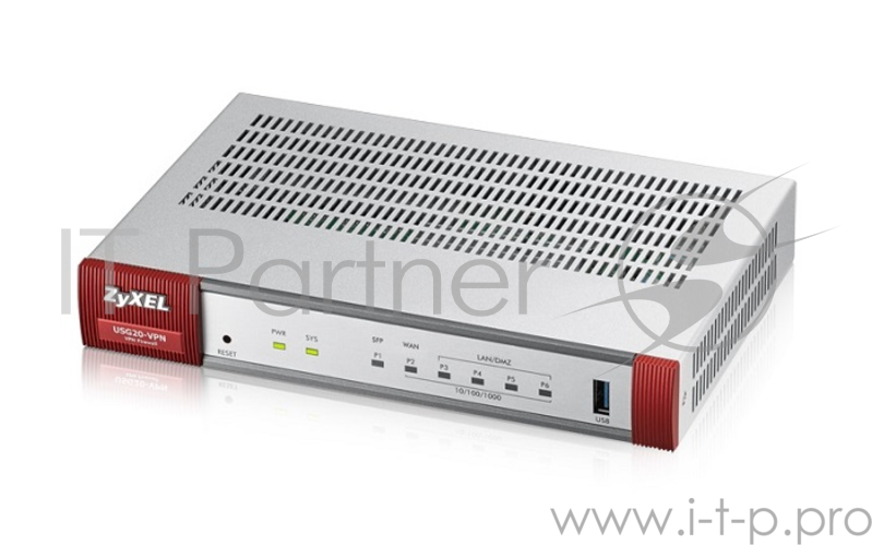 Сетевое оборудование ZYXEL USG20-VPN-RU0101F Межсетевой экран для малого офиса с SFP-слотом