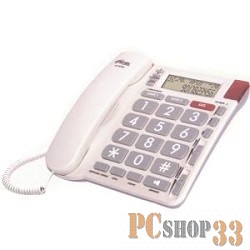 Телефон RITMIX RT-570 ivory {Автоответчик: нет. Дисплей: есть. Спикерфон: есть. Органайзер: будильник, часы. Память (количество номеров): нет. Однокнопочный набор (количество кнопок): 3.}