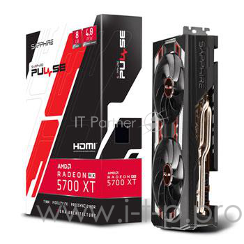 PULSE RADEON RX 5700 XT 8G GDDR6 HDMI / TRIPLE DP OC W/ BP (UEFI) RTL 11293-01-20G RTL