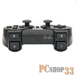 Беспроводной геймпад GP-A11RF Dialog Action - RF 2.4G, вибрация, 12 кнопок, USB, черный