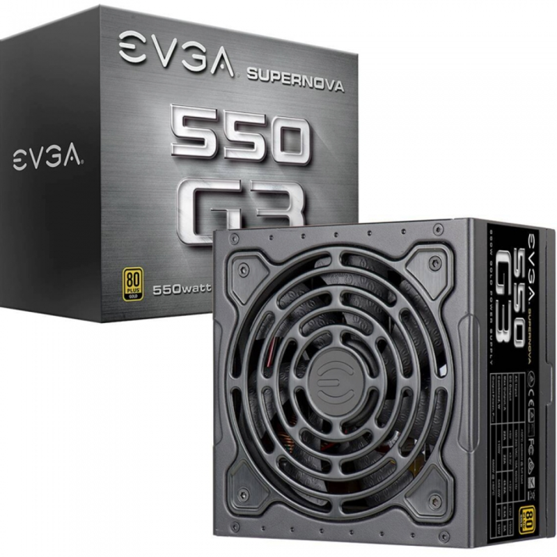 Блок питания Evga SuperNOVA 550 G3 220-G3-0550-Y2 550W, 80 Plus GOLD 550W, Fully Modular, Eco Mode with HDB Fan RTL{4}