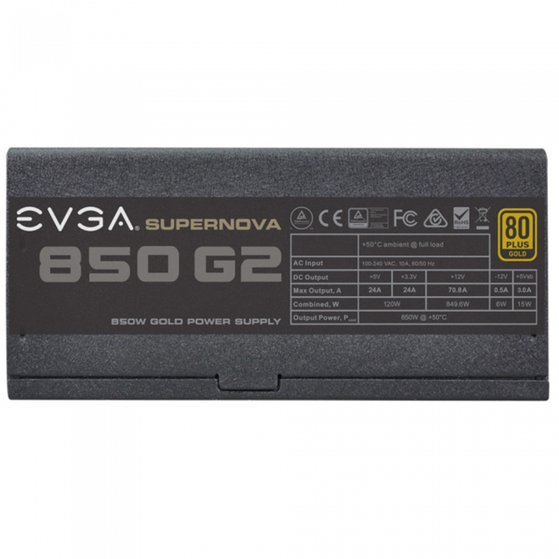 Блок питания Evga SuperNOVA 850 G2 220-G2-0850-X2 850W, 80+ GOLD 850W, Fully Modular, EVGA ECO Mode RTL{4}