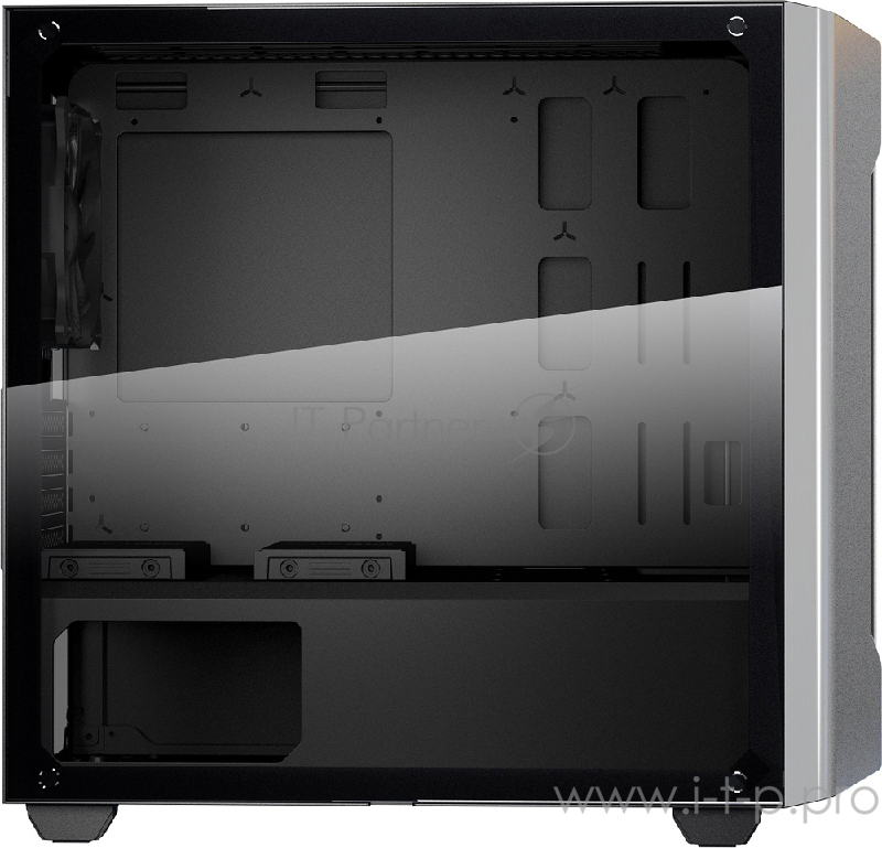 Cougar Gemini M игровой корпус серебристый (без БП, Mini ITX / Micro ATX, RGB LED, закаленное стекло, fan 1 x120 мм, 1 x USB 2.0, 2 x USB 3.0, audio)
