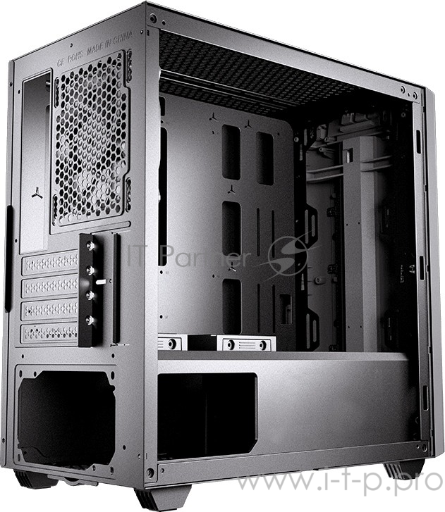 Cougar Gemini M игровой корпус серо-стальной (без БП, Mini ITX / Micro ATX, RGB LED, закаленное стекло, fan 1 x120 мм, 1 x USB 2.0, 2 x USB 3.0, audio)
