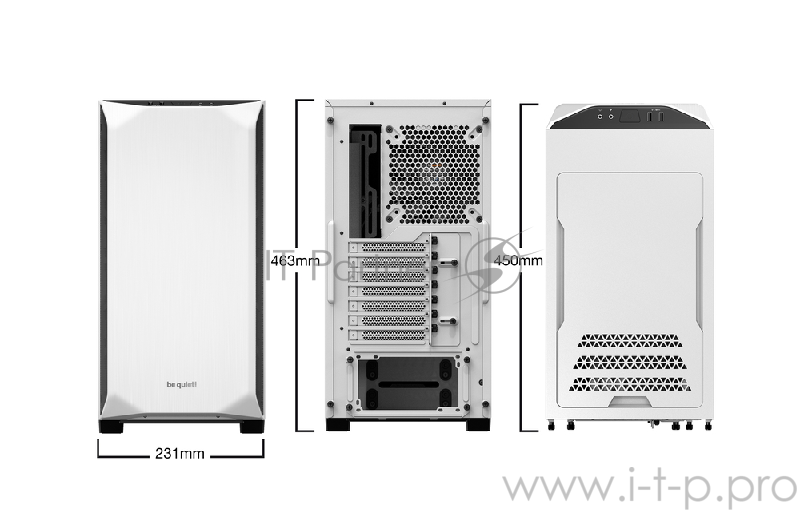 Корпус be quiet! PURE BASE 500 WHITE / ATX / 2x Pure Wings 2 140mm / BG035