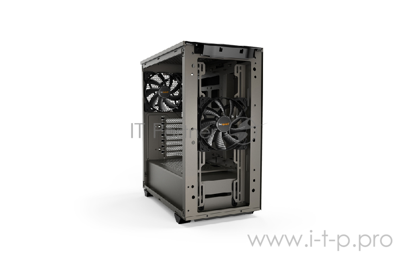 Корпус be quiet! PURE BASE 500 GRAY WINDOW / ATX, tempered glass side panel / 2x Pure Wings 2 140mm / BGW36