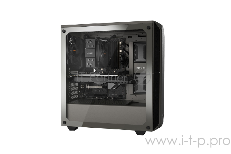 Корпус be quiet! PURE BASE 500 GRAY WINDOW / ATX, tempered glass side panel / 2x Pure Wings 2 140mm / BGW36