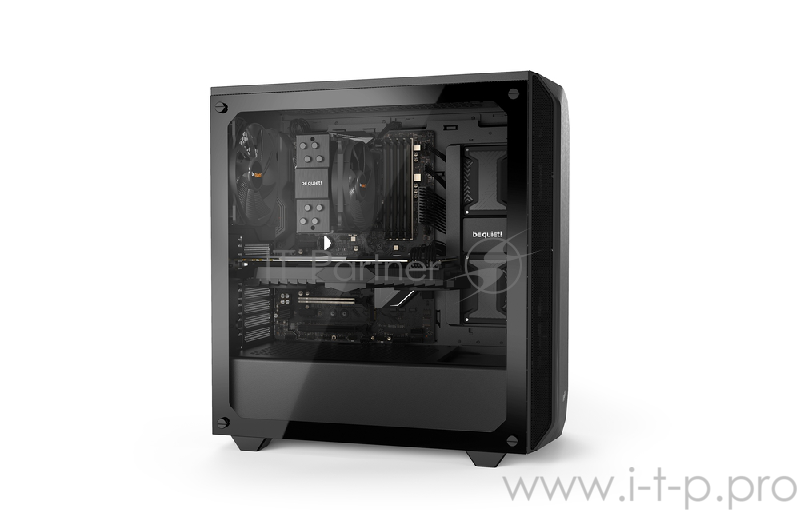 Корпус be quiet! PURE BASE 500 BLACK WINDOW / ATX, tempered glass side panel / 2x Pure Wings 2 140mm / BGW34