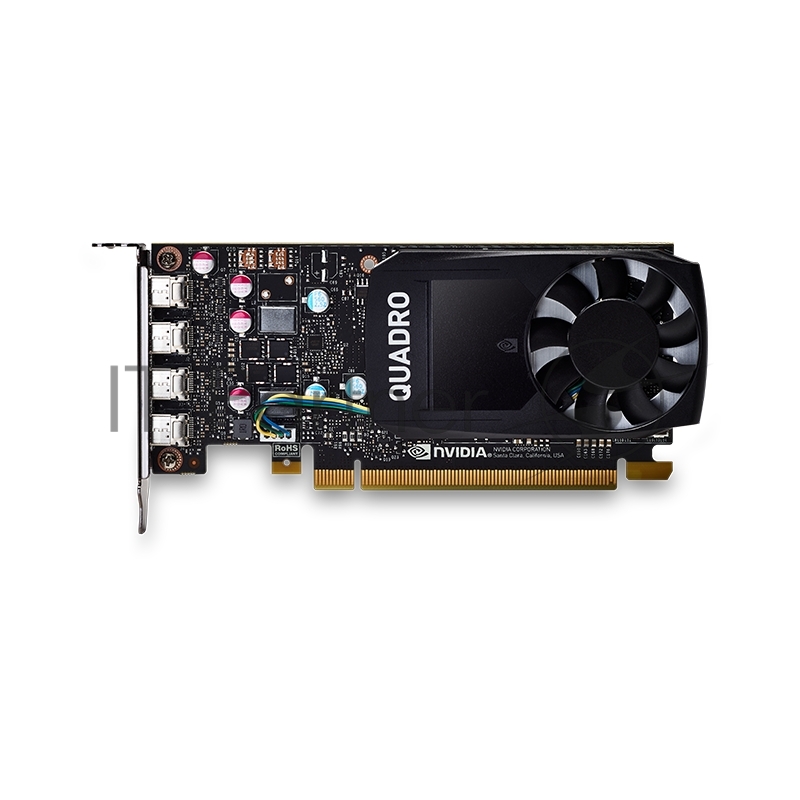 Видеокарта 2GB NVIDIA Quadro P620 Half Height (4 mDP) for Precision SFF