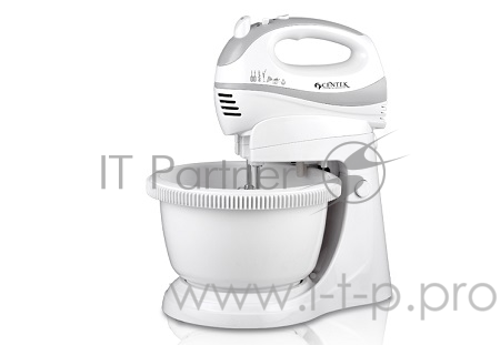 Миксер с чашей Centek CT-1106 бело-серый