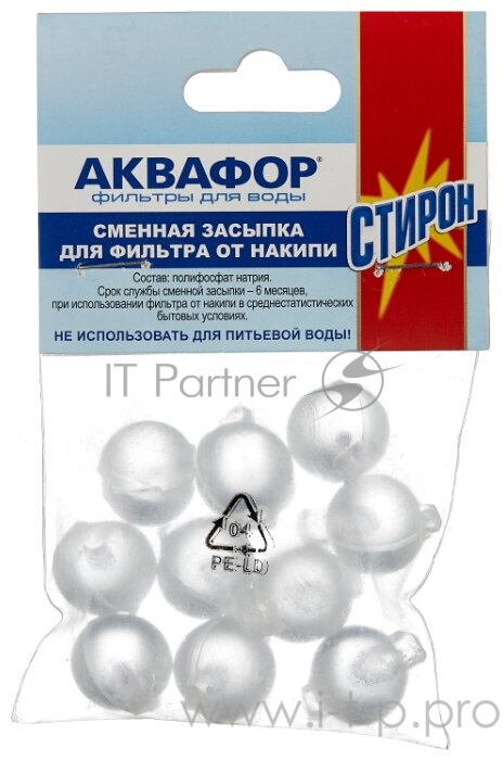 Сменная засыпка для фильтра AQUAPHOR от накипи (полифосфат натрия)