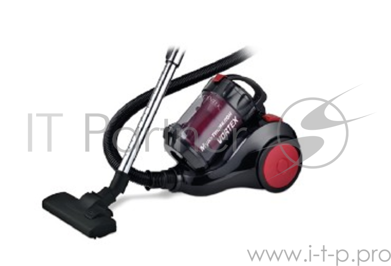 Пылесос Centek CT-2529 (красн/черн) мультициклон 2000/350Вт, стакан 1,5 л , телескоп металл. трубка