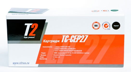 Расходные материалы T2 EP-27 Картридж T2 (TC-CEP27) для i-SENSYS LBP 3200/MF3110/3228/3240/5630 (2500 стр.)