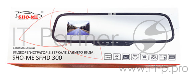 Видеорегистратор SHO-ME SFHD-300 (зеркало 2,7