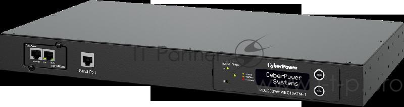 Автомат ввода резерва ATS CyberPower 20SWHVIEC10ATNET 1U ,Switched 240V/16A, IEC320-C20 plug
