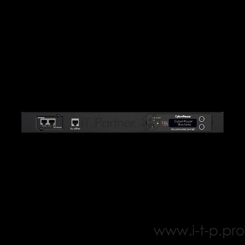 Автомат ввода резерва ATS CyberPower 20SWHVIEC10ATNET 1U ,Switched 240V/16A, IEC320-C20 plug