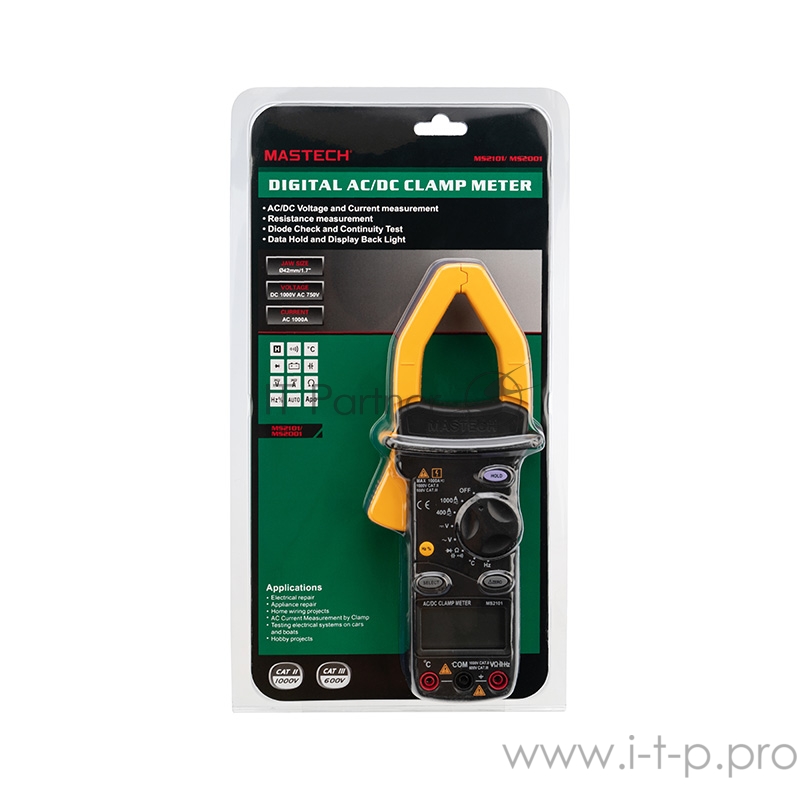 MASTECH Токовые клещи MS2101 13-1308