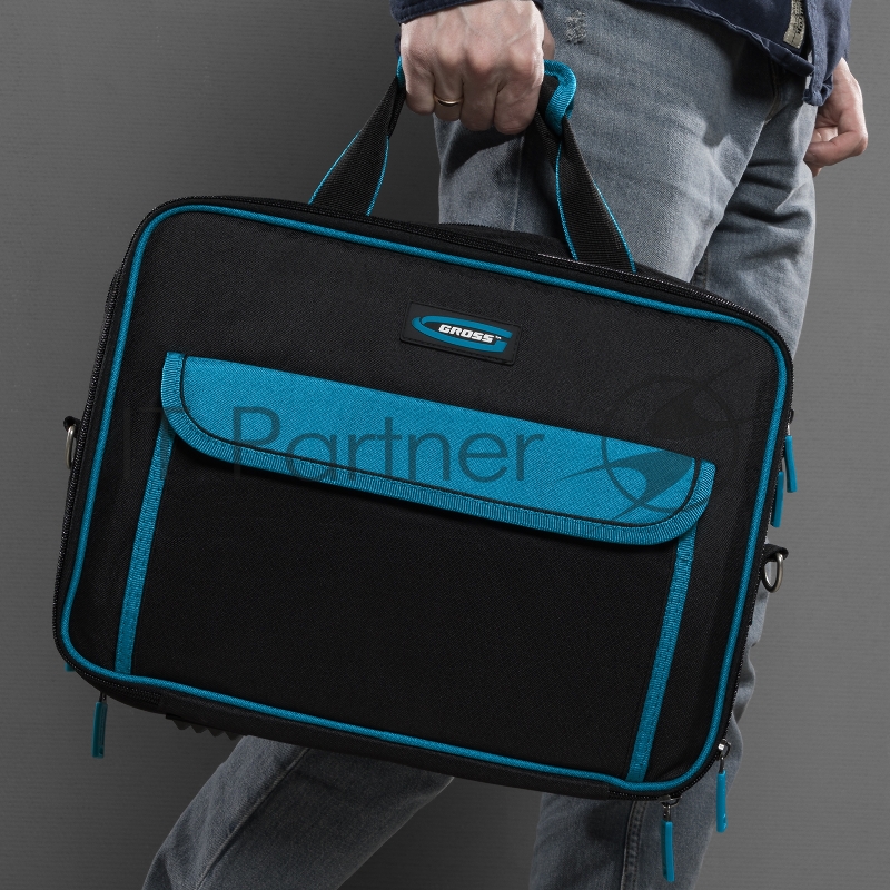 GROSS Сумка для инструмента Meister, 31 карман, отсек для ноутбука, наплечный ремень 90271