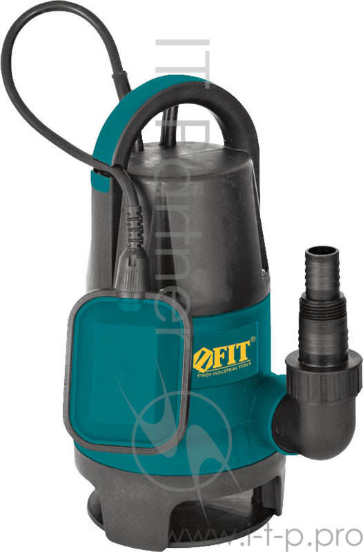 Насос погружной FIT 80687 WP-751 для грязной воды 750Вт 3000л/ч высота до 6.0м кабель 10м