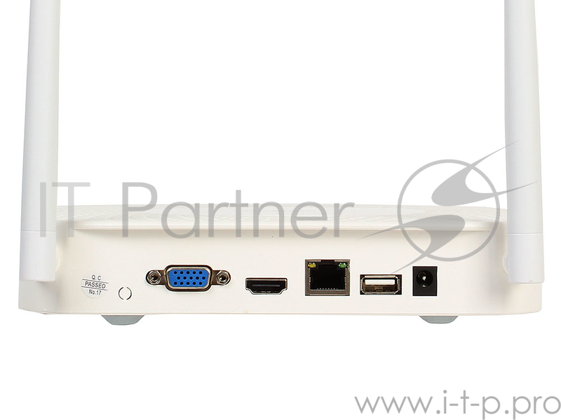 Комплект Видеонаблюдения GINZZU HK-440W WiFi 4ch, 720P, HDMI, 4улич кам 1.0Mp, IR30м