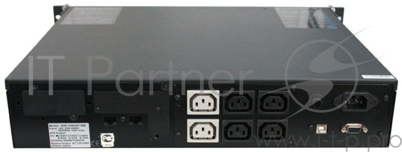 Источник бесперебойного питания Powercom King Pro RM KIN-1500AP RM 900Вт 1500ВА черный