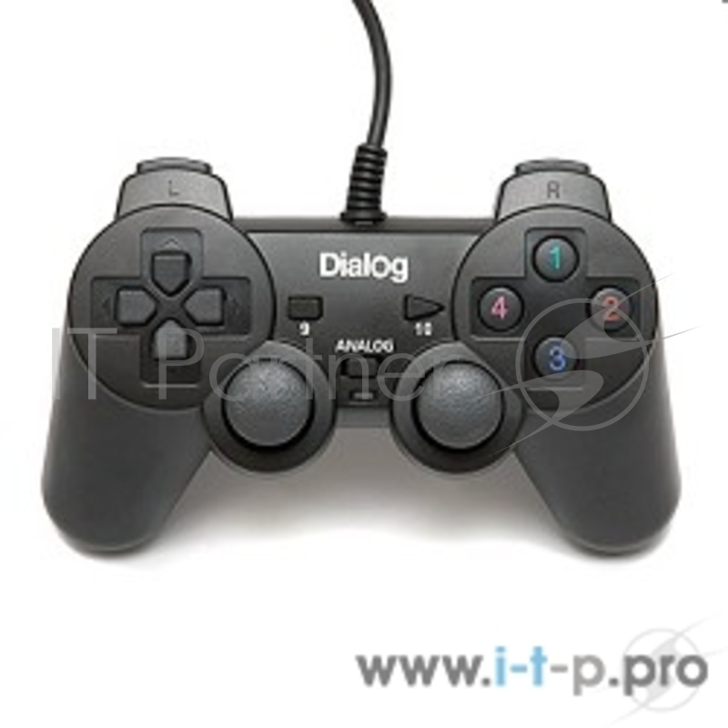 Геймпад Dialog Action GP-A11, черный {Геймпад, вибрация, 12 кнопок, USB}