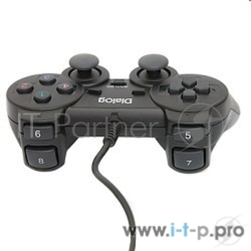 Геймпад Dialog Action GP-A11, черный {Геймпад, вибрация, 12 кнопок, USB}