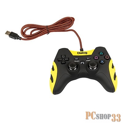 Dialog Gan-Kata GP-A21, черный {Геймпад, вибрация, 12 кнопок, PC USB/PS3, черный}