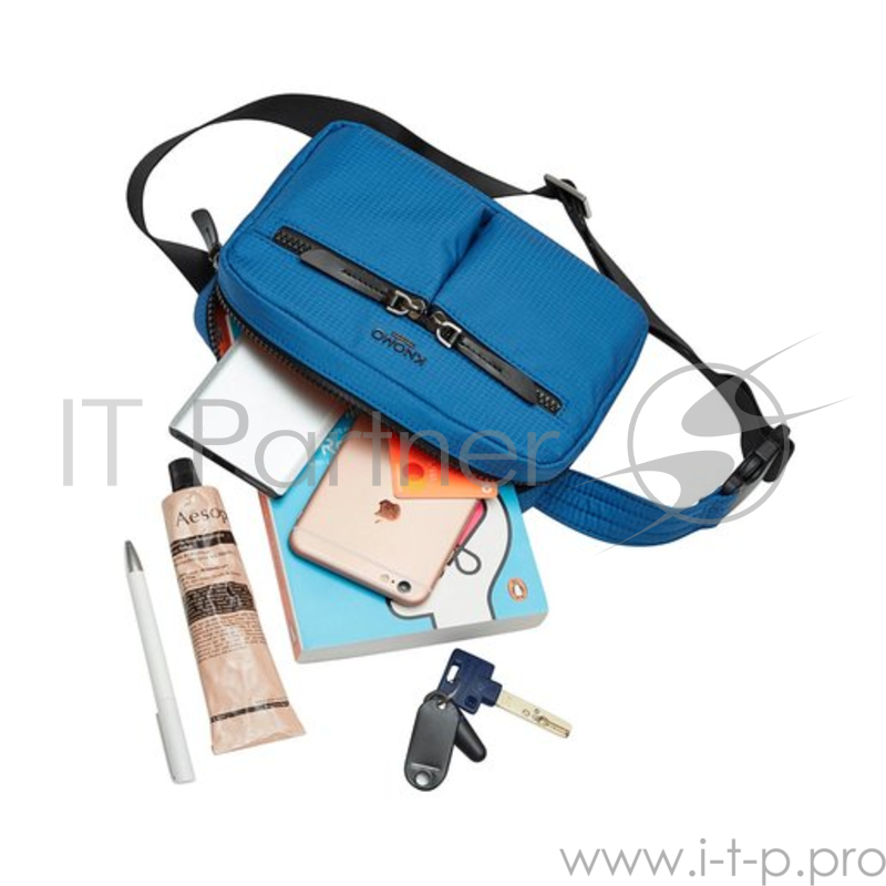 Сумка Knomo Palermo. Материал полиэстер. Цвет синий.